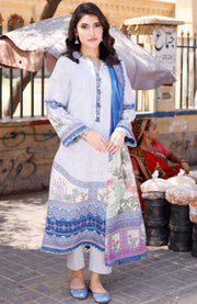 Asimjofa - Arabic Lawn Collection'24 By Asim Jofa Lawn Suit Unstitched 3 Piece Summer Collection - aubranz.com