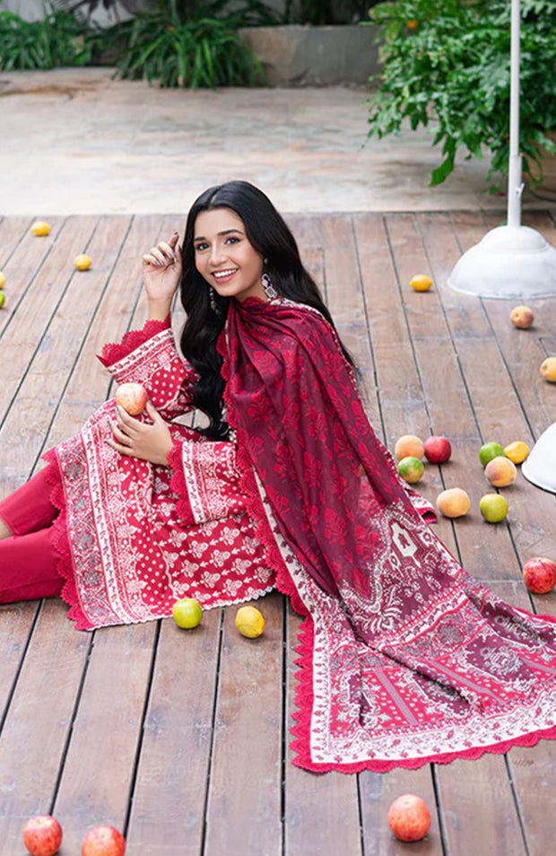 Asimjofa - Asim Jofa Lawn'25 Printed Suits Unstitched 3 Piece - Summer Collection - aubranz.com