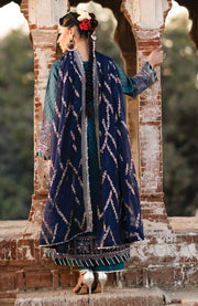 Xenia - Rumi Luxe'25 By Xenia Embroidered Chiffon Suit Unstitched 3 piece - Formal Collection - aubranz.com