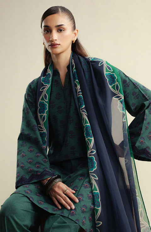 Zara_Shahjahan - Coco Prints'25 Vol-4 by Zara Shahjahan Printed Lawn Suits Unstitched 3 Piece - Summer Collection - aubranz.com