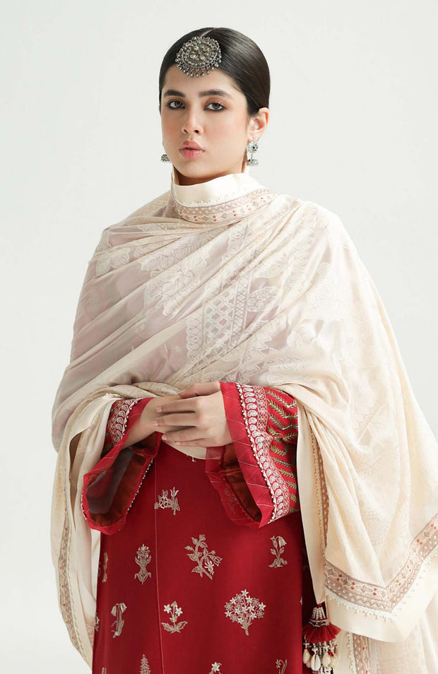 Zara_Shahjahan - Lawn Unstitched'24 By Zara Shahjahan Embroidered Lawn Suit Unstitched 3 Piece LUZS24L 1A - Summer Collection - aubranz.com