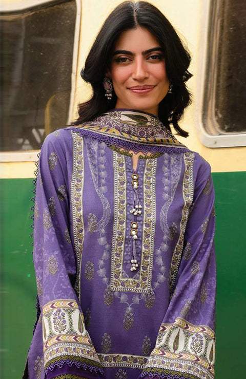 Asimjofa - Asim Jofa Eid Essentials'25 Printed Lawn Suit Unstiched 3 Piece-Summer Collection - aubranz.com