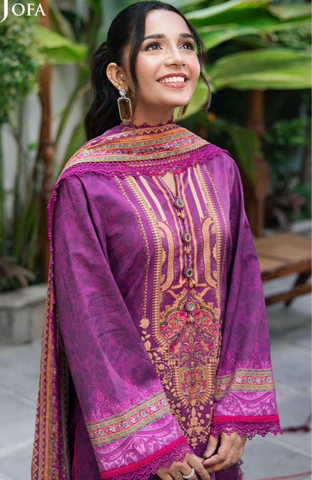 Asimjofa - Asim Jofa Lawn'25 Printed Suits Unstitched 3 Piece - Summer Collection - aubranz.com