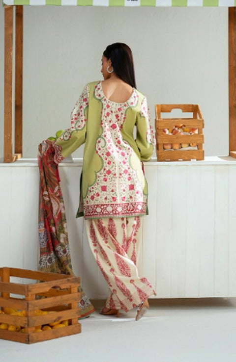 Saira_Rizwan - Joolie Prints Collecetion'25 By Saira Rizwan Printed Lawn Suit Unstitched 3 Piece - Summer Collection - aubranz.com