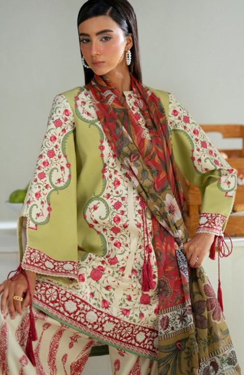 Saira_Rizwan - Joolie Prints Collecetion'25 By Saira Rizwan Printed Lawn Suit Unstitched 3 Piece - Summer Collection - aubranz.com