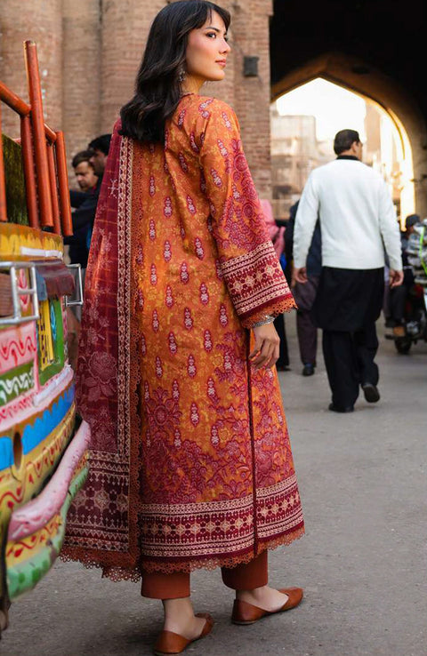 Asimjofa - Asim Jofa Eid Essentials'25 Printed Lawn Suit Unstiched 3 Piece-Summer Collection - aubranz.com