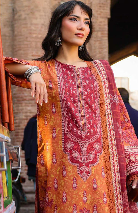Asimjofa - Asim Jofa Eid Essentials'25 Printed Lawn Suit Unstiched 3 Piece-Summer Collection - aubranz.com