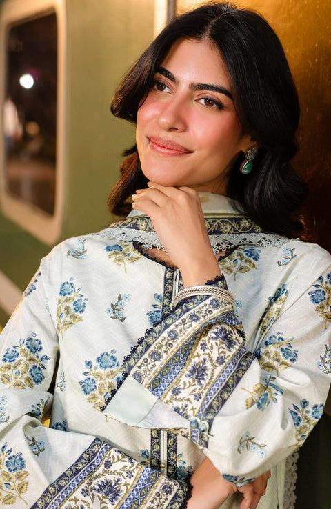 Asimjofa - Asim Jofa Eid Essentials'25 Printed Lawn Suit Unstiched 3 Piece-Summer Collection - aubranz.com