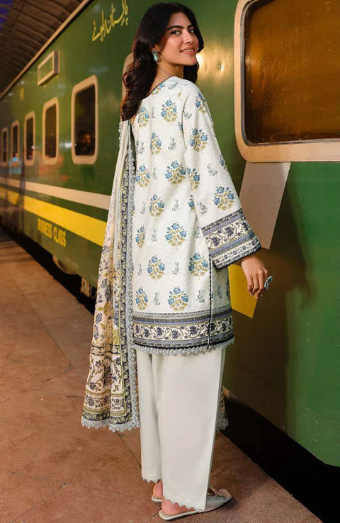 Asimjofa - Asim Jofa Eid Essentials'25 Printed Lawn Suit Unstiched 3 Piece-Summer Collection - aubranz.com