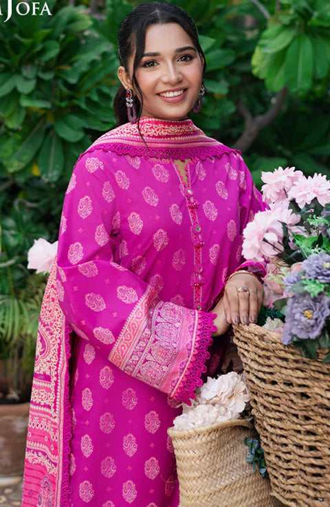 Asimjofa - Asim Jofa Lawn'25 Printed Suits Unstitched 3 Piece - Summer Collection - aubranz.com