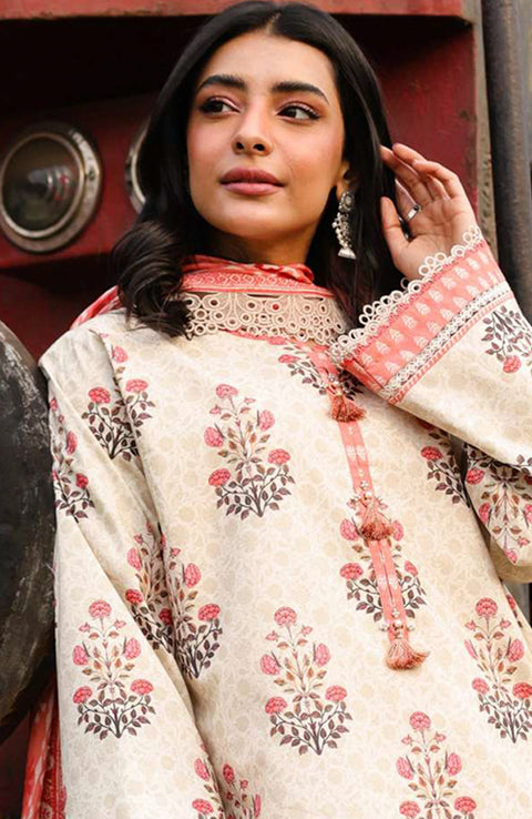 Asimjofa - Asim Jofa Eid Essentials'25 Printed Lawn Suit Unstiched 3 Piece-Summer Collection - aubranz.com