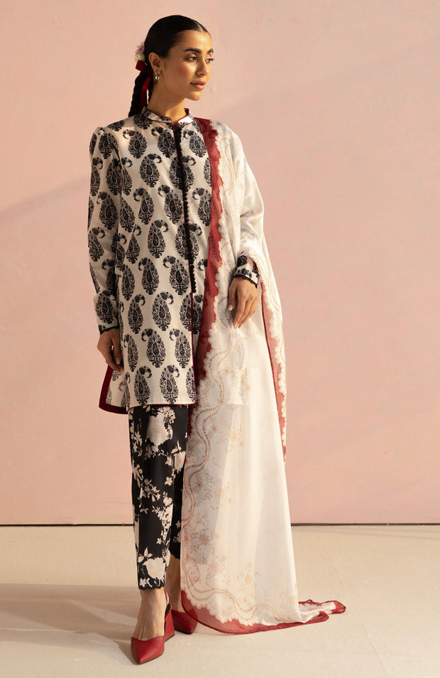 Zara_Shahjahan - Coco Prints'25 by Zara Shahjahan Printed Lawn Suit Unstitched 3 Piece - Summer Collection - aubranz.com