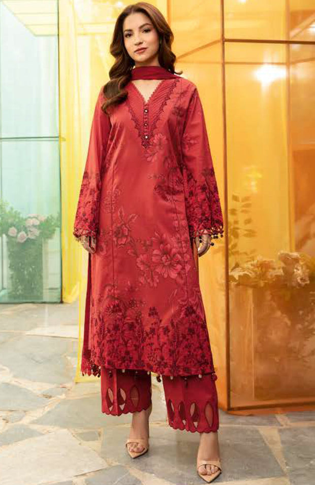 Mariab - Maria B M Basic Vol-1 Printed Lawn Suits Unstitched 3 Piece - Summer Collection - aubranz.com