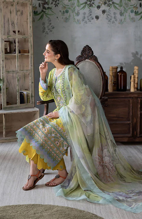 Sobia_Nazir - Sobia Nazir Vital'25 Vol 2 Embroidered Lawn Suits Unstitched 3 Piece - Summer Collection - aubranz.com