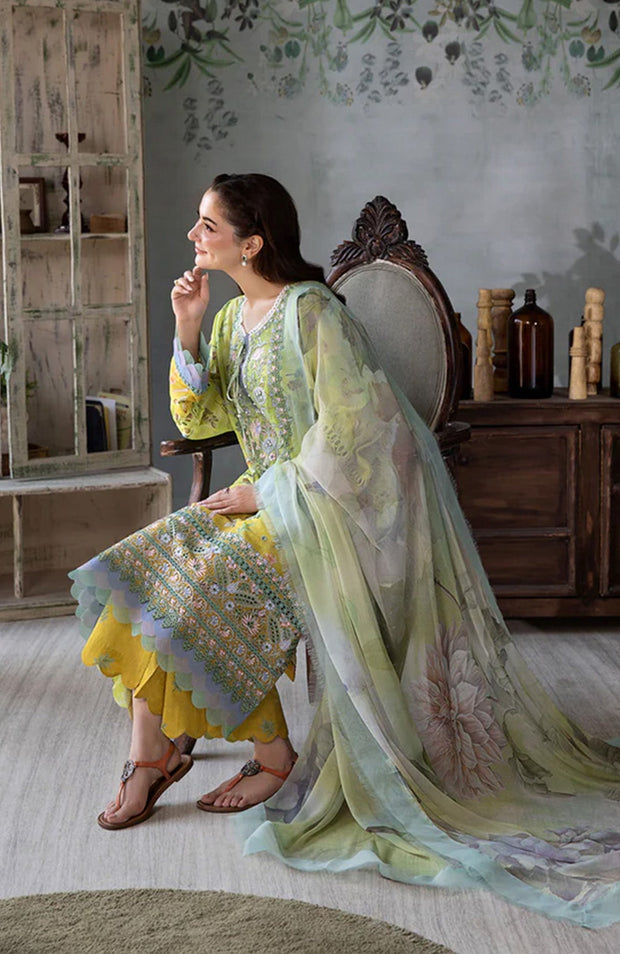Sobia_Nazir - Sobia Nazir Vital'25 Vol 2 Embroidered Lawn Suits Unstitched 3 Piece - Summer Collection - aubranz.com