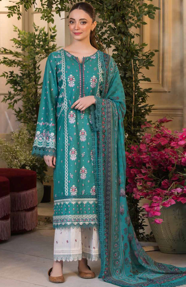 Sobia_Nazir - Sobia Nazir Vital Lawn'25 Embroidered Suits Unstitched 3 Piece - Summer Collection - aubranz.com