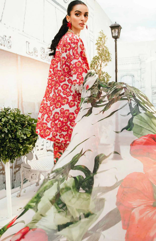 Mariab - MPrint Eid Edit'25 By Maria B Embroidered Lawn Suits Unstitched 3 Piece - Summer Collection - aubranz.com