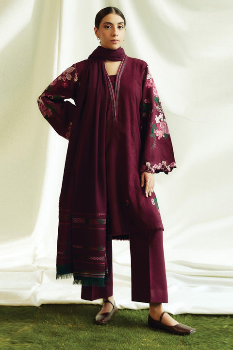 Zara_Shahjahan - COCO WINTER COLLECTION'24 BY ZARA SHAHJAHAN 3 PIECE UNSTITCHED WINTER COLLECTION - aubranz.com