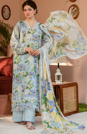 Elaf - Elaf Prints'25 Printed Lawn Suits Unstitched 3 Piece - Summer Collection - aubranz.com