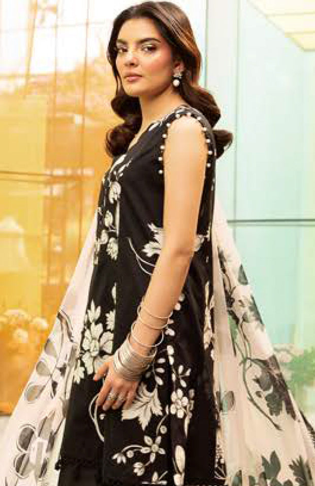 Mariab - Maria B M Basic Vol-1 Printed Lawn Suits Unstitched 3 Piece - Summer Collection - aubranz.com