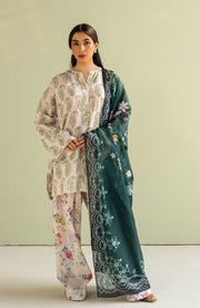 Zara_Shahjahan - Coco Prints'25 by Zara Shahjahan Printed Lawn Suit Unstitched 3 Piece - Summer Collection - aubranz.com