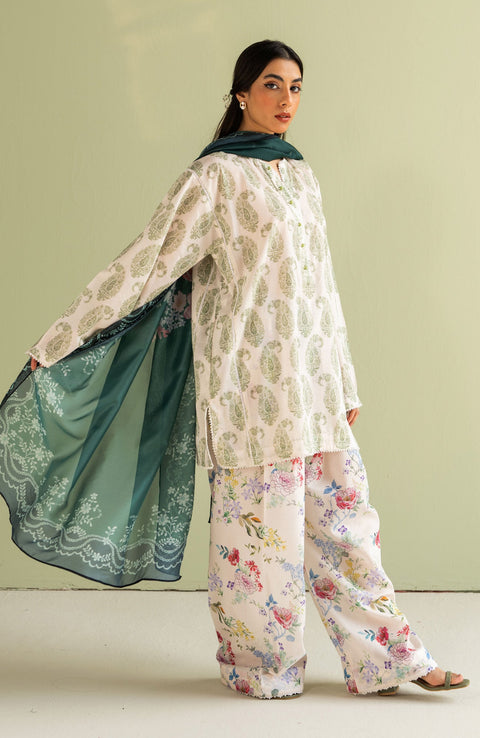 Zara_Shahjahan - Coco Prints'25 by Zara Shahjahan Printed Lawn Suit Unstitched 3 Piece - Summer Collection - aubranz.com