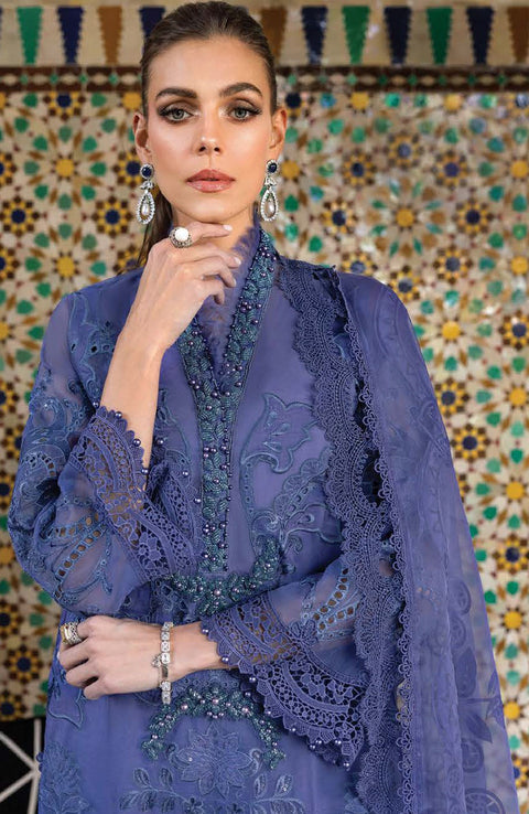 Mariab - Maria B Voyage a'Luxe x Morocco Luxury Lawn'25 Embroidered Suits Unstitched 3 Piece - Summer Collection - aubranz.com
