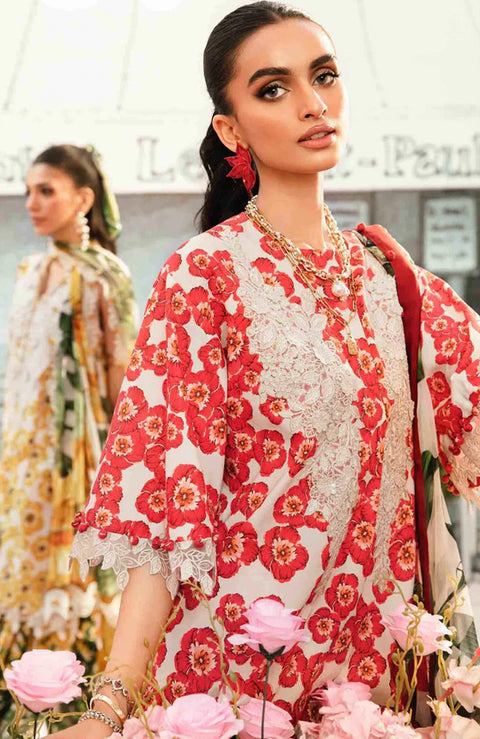Mariab - MPrint Eid Edit'25 By Maria B Embroidered Lawn Suits Unstitched 3 Piece - Summer Collection - aubranz.com