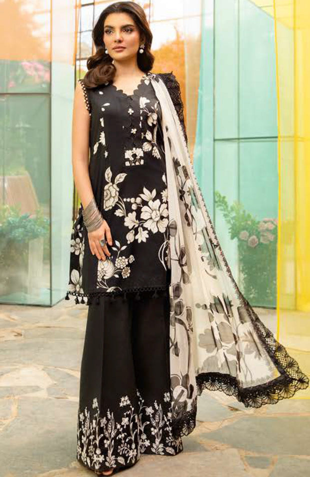 Mariab - Maria B M Basic Vol-1 Printed Lawn Suits Unstitched 3 Piece - Summer Collection - aubranz.com