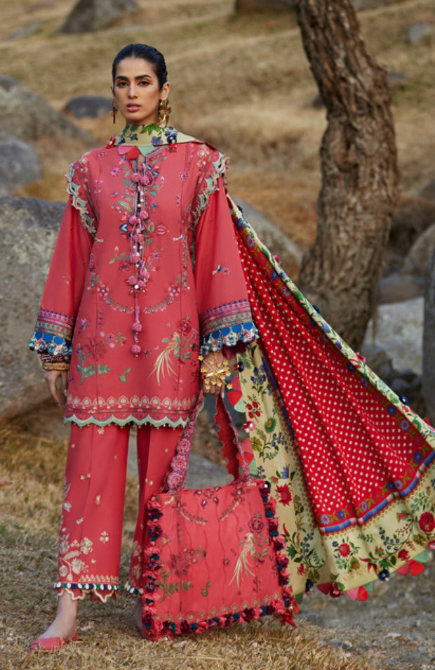 Elan - Elan Lawn'25 Embroidered Lawn Suits Unstitched 3 Piece - Summer Collection - aubranz.com