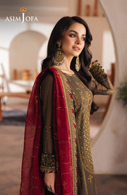 Asimjofa - Heeriye By Asim Jofa Collection'25 Embroidered Net Suit Unstitched 3 Piece - Festive Collection - aubranz.com