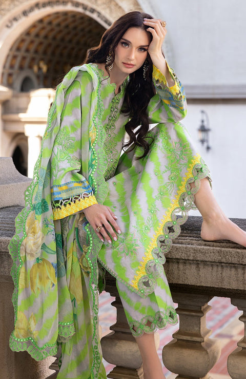 Charizma - Aghaz e Nou by Charizma Embroidered Lawn Suit Unstitched 3 Piece - Summer Collection - aubranz.com