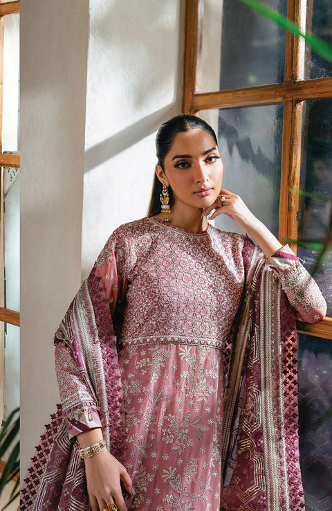 Xenia - Niran by Xenia Embroidered Chiffon Suits Unstitched 3 Piece - Formals Collection - aubranz.com