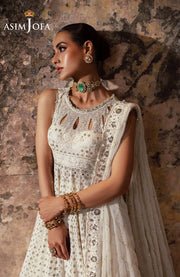 SKU#AJ41  BEKHUDI BY ASIM JOFA EMBROIDERED SUIT UNSTITCHED 3 PIECE - FORMAL COLLECTION