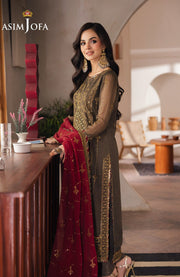 Asimjofa - Heeriye By Asim Jofa Collection'25 Embroidered Net Suit Unstitched 3 Piece - Festive Collection - aubranz.com