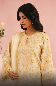 Afrozeh - Floral Charm'25 by Afrozeh Embroidered Lawn Suits Unstitched 3 Piece - Summer Collection - aubranz.com