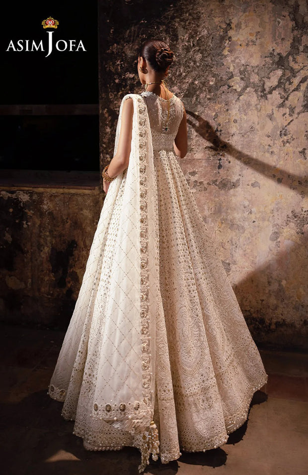 SKU#AJ41  BEKHUDI BY ASIM JOFA EMBROIDERED SUIT UNSTITCHED 3 PIECE - FORMAL COLLECTION