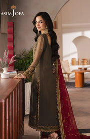 Asimjofa - Heeriye By Asim Jofa Collection'25 Embroidered Net Suit Unstitched 3 Piece - Festive Collection - aubranz.com