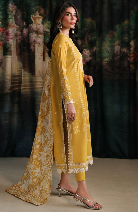 Zarif - ZARIF EMBROIDERED RAW SILK SUITS UNSTITCHES 3 PIECE - WINTER COLLECTION - aubranz.com