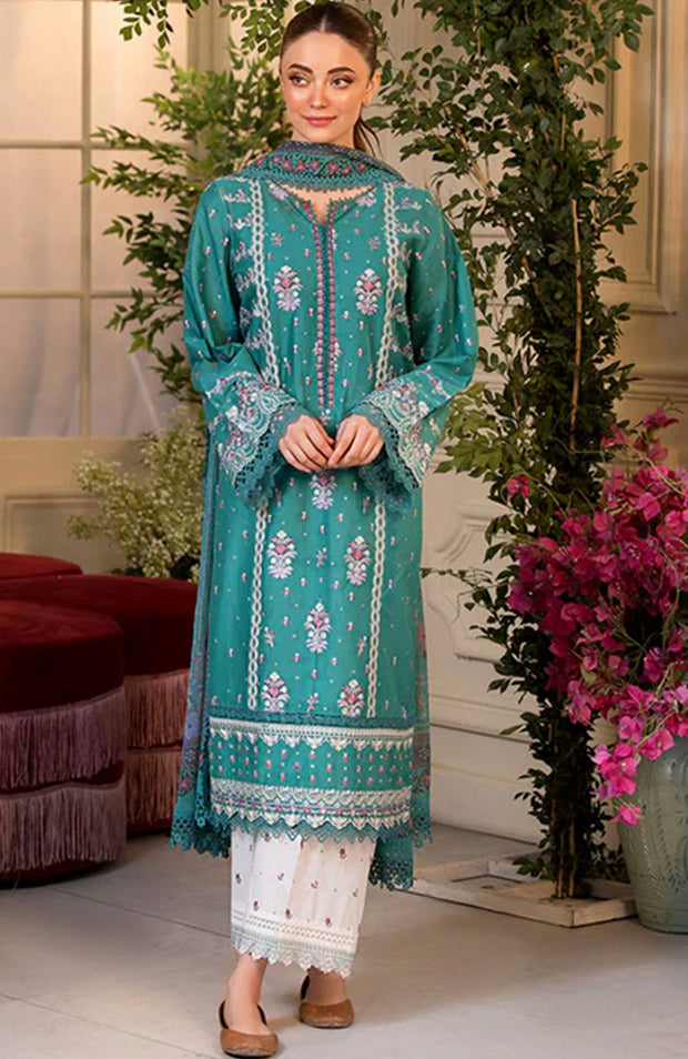 Sobia_Nazir - Sobia Nazir Vital Lawn'25 Embroidered Suits Unstitched 3 Piece - Summer Collection - aubranz.com