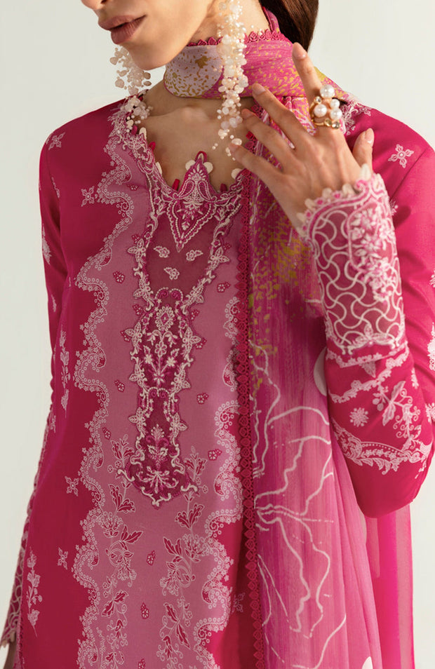 Qalamkar - Qprints by Qalamkar'25 Printed Lawn Suits Unstitched 3 Piece - Summer Collection - aubranz.com