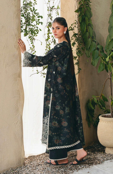 Abyaan - Aabyaan Shezlin Chikankari Lawn'25 Embroidered Suit Unstitched 3 Piece - Summer Collection - aubranz.com