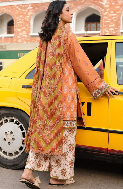 Asimjofa - Asim Jofa Eid Essentials'25 Printed Lawn Suit Unstiched 3 Piece-Summer Collection - aubranz.com