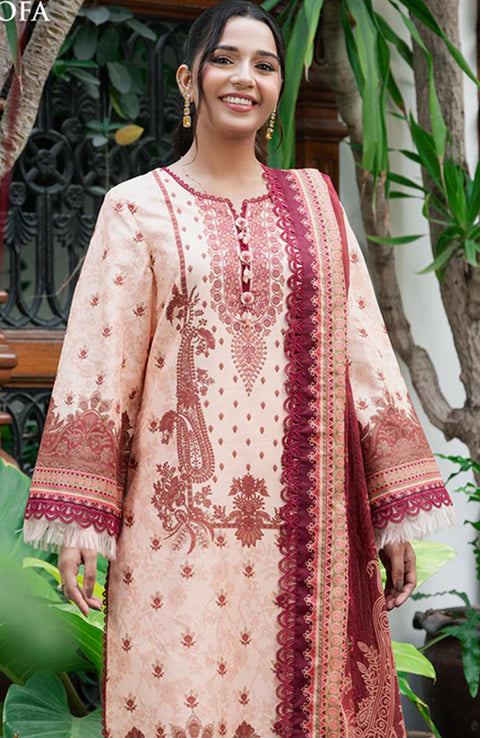 Asimjofa - Asim Jofa Lawn'25 Printed Suits Unstitched 3 Piece - Summer Collection - aubranz.com