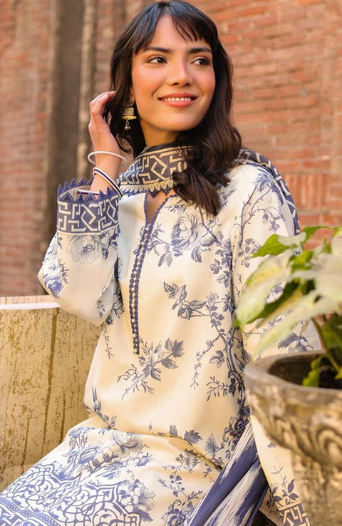 Asimjofa - Asim Jofa Eid Essentials'25 Printed Lawn Suit Unstiched 3 Piece-Summer Collection - aubranz.com
