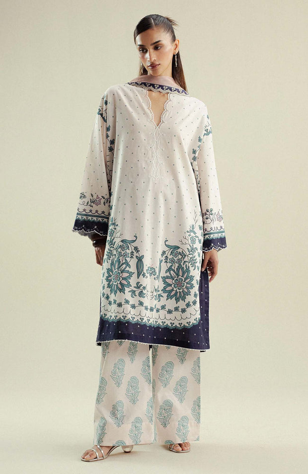 Zara_Shahjahan - Coco Prints'25 Vol-4 by Zara Shahjahan Printed Lawn Suits Unstitched 3 Piece - Summer Collection - aubranz.com