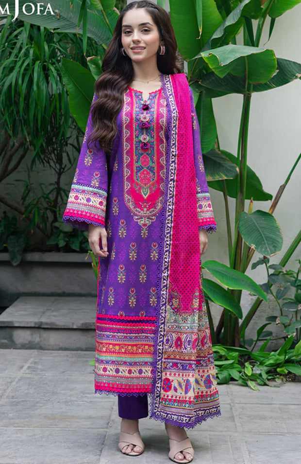 Asimjofa - Asim Jofa Lawn'25 Printed Suits Unstitched 3 Piece - Summer Collection - aubranz.com