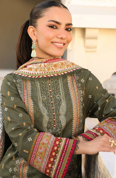 Asimjofa - Asim Jofa Eid Essentials'25 Printed Lawn Suit Unstiched 3 Piece-Summer Collection - aubranz.com