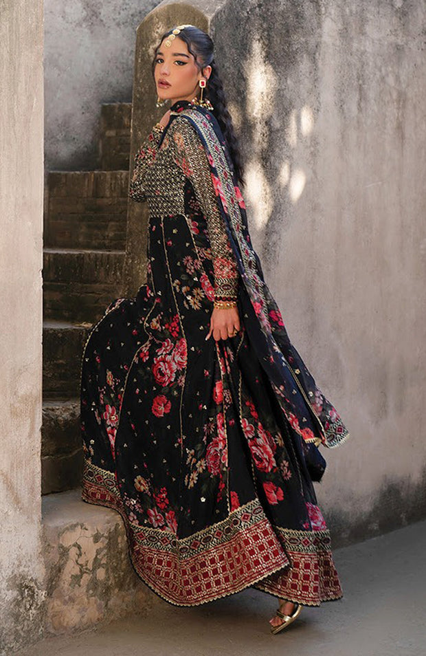 Xenia - Rumi Luxe'25 By Xenia Embroidered Chiffon Suit Unstitched 3 piece - Formal Collection - aubranz.com