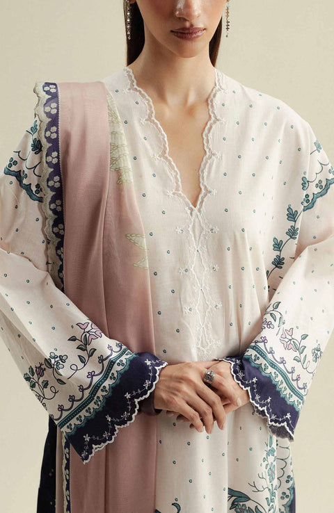 Zara_Shahjahan - Coco Prints'25 Vol-4 by Zara Shahjahan Printed Lawn Suits Unstitched 3 Piece - Summer Collection - aubranz.com